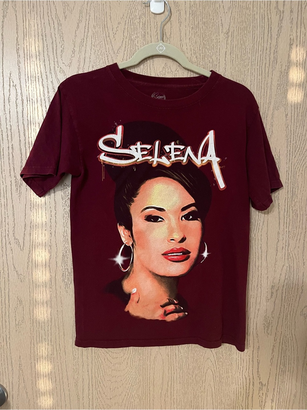 Selena Graphic Tee - Women's Burgundy Top